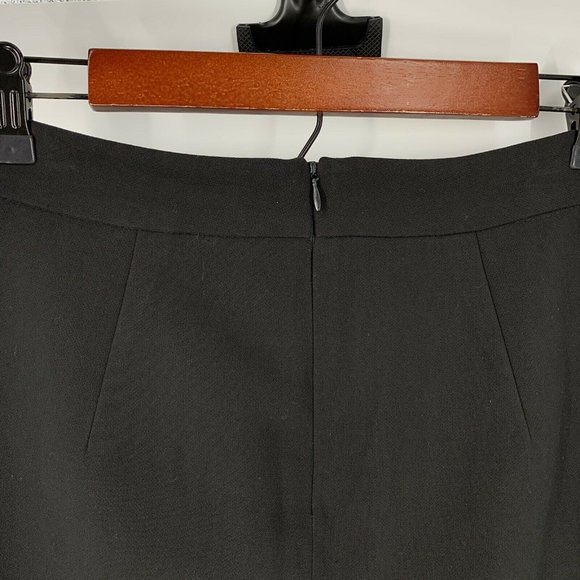 Catherine Malandrino Skirt Womens Size 2 Black Button Front A Line - Picture 8 of 9